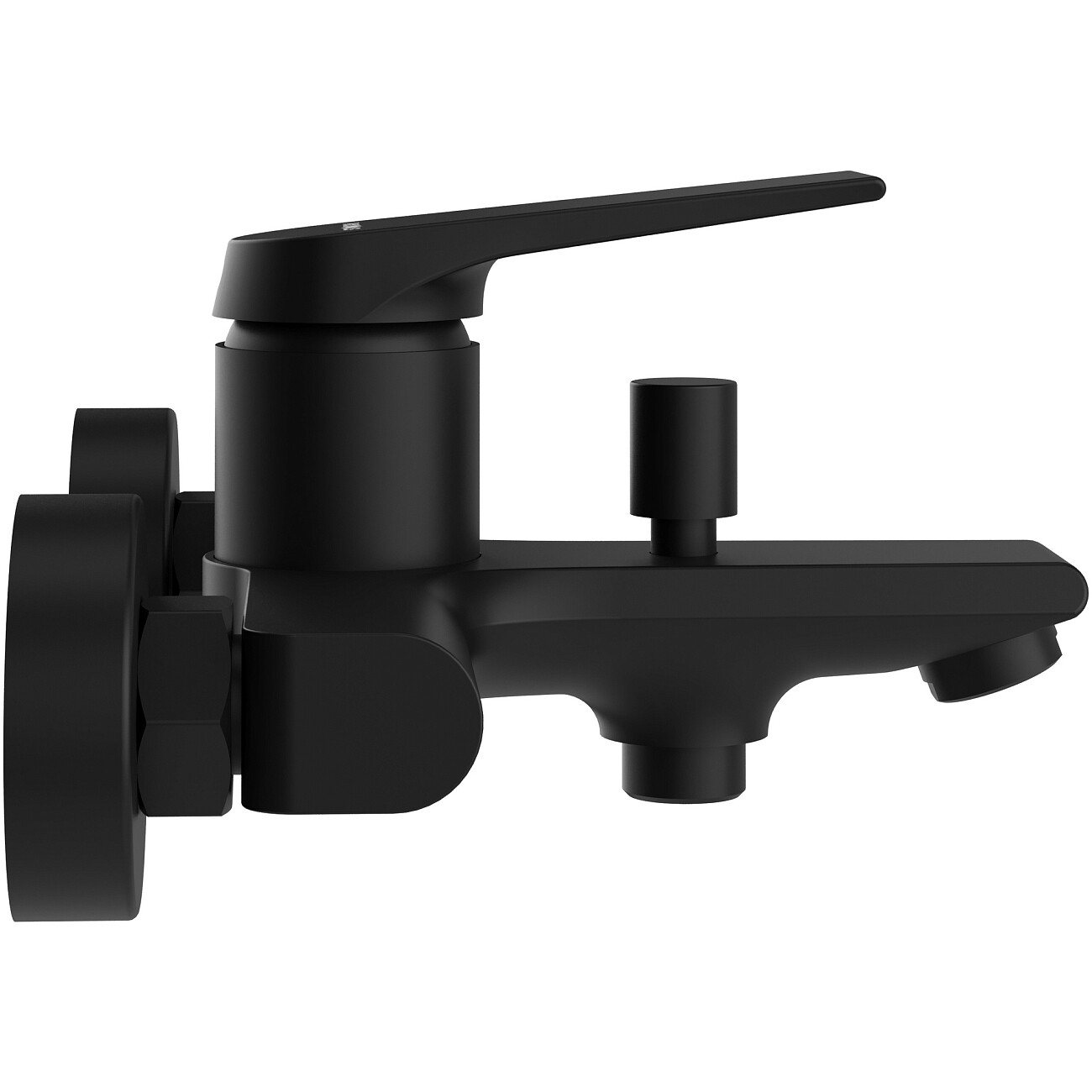 Смеситель для ванны с душем настенный черный Stworki "Монтре" S30100BK - изображение 7