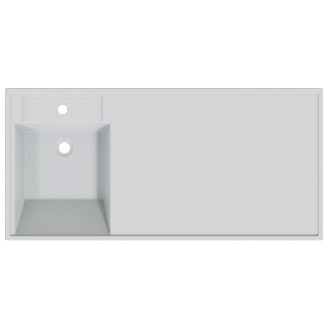 Раковина над стиральной машиной 50х100 см белая "Лидер" 900107N - изображение 4