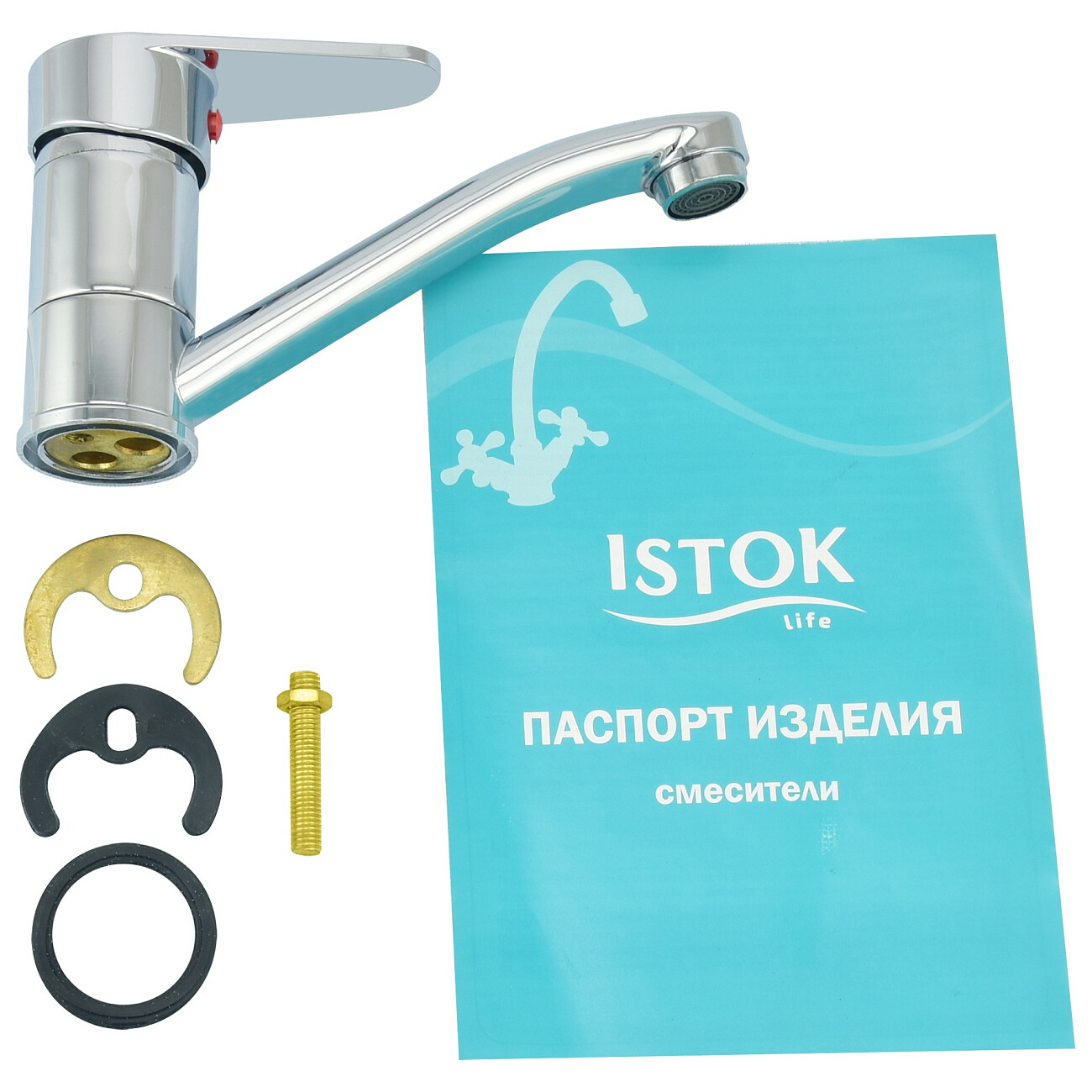 Смеситель для кухни однорычажный хром Istok life Standard 0402.718 - изображение 13