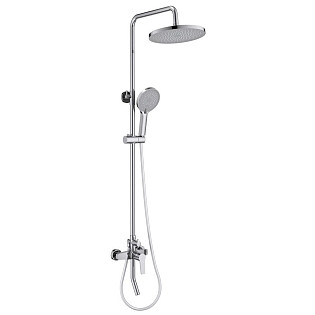 Душевая стойка с верхним душем хром Aquatek &quot;Лугано&quot; AQ2740CR