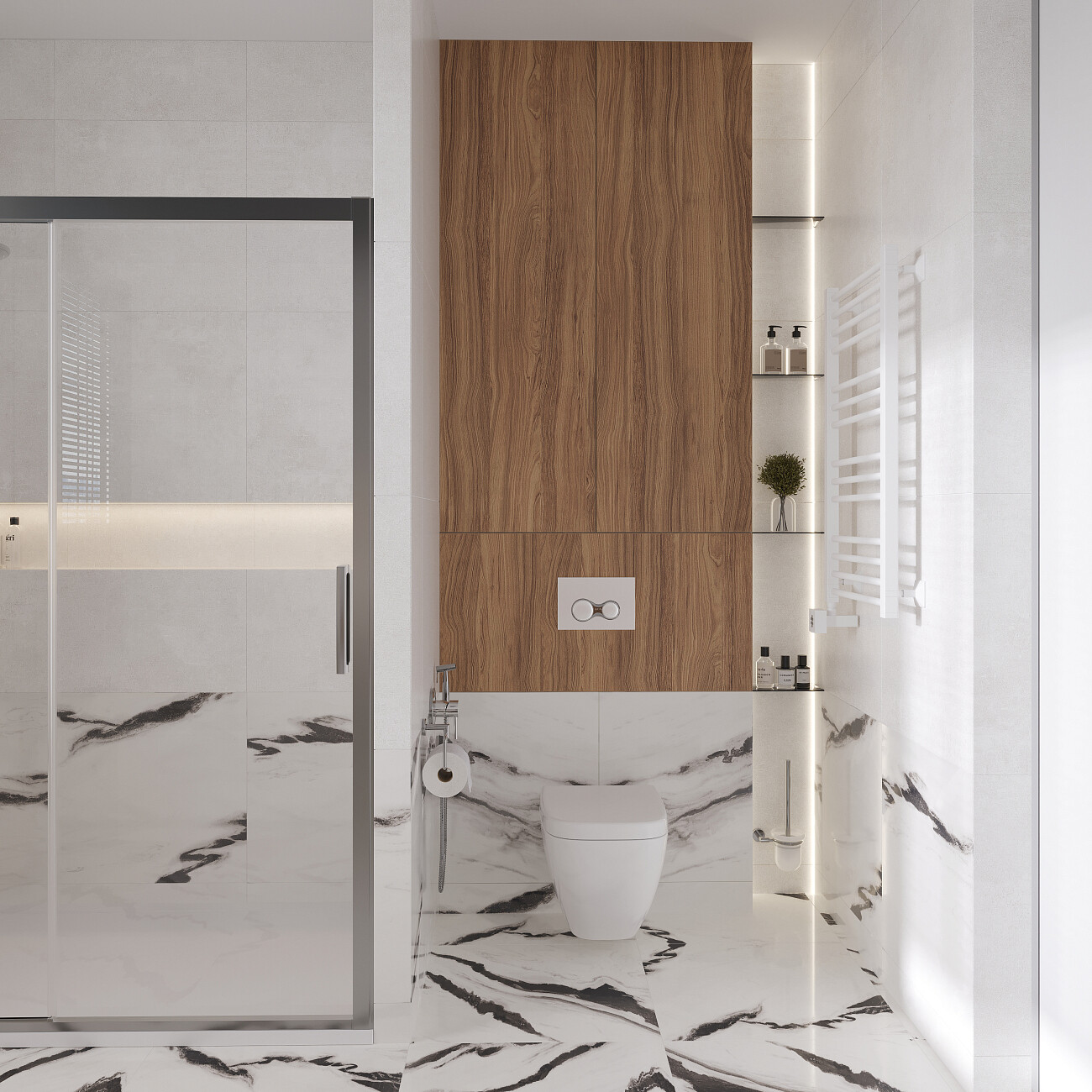 Полотенцесушитель электрический 90х50 см белый Ewrika "Кассандра" Pt L 4656759179670 - изображение 5