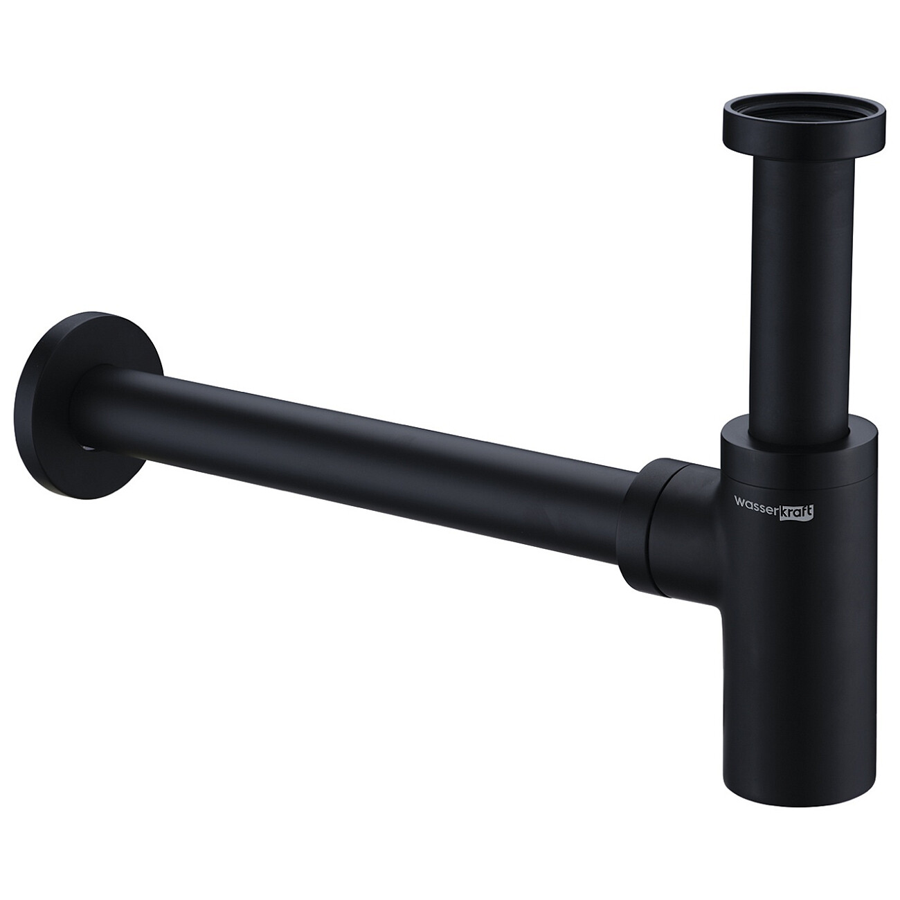 Сифон для раковины латунный черный Wasserkraft A094 - изображение 2
