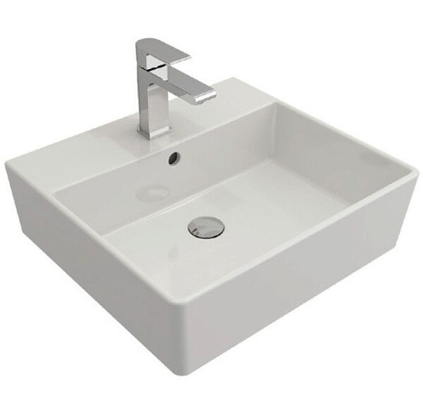 Раковина фарфоровая прямоугольная белая Bocchi Milano 1216-001-0126 - изображение 1