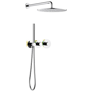 Душевой комплект встроенный с верхним душем и термостатом хром Timo Saona SX-2359-00SM