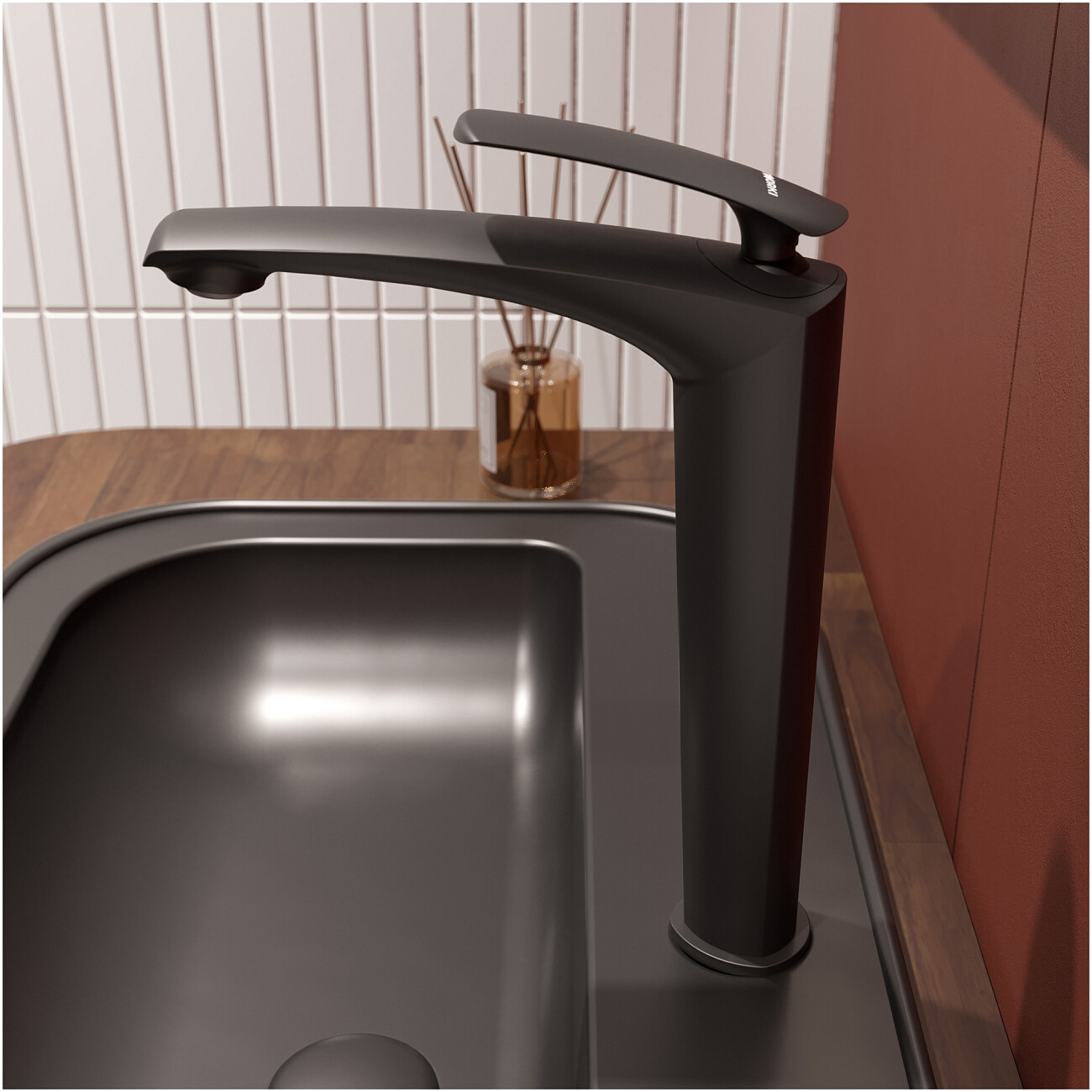 Смеситель для раковины однорычажный черный Stworki "Гётеборг" S03020BK - изображение 7