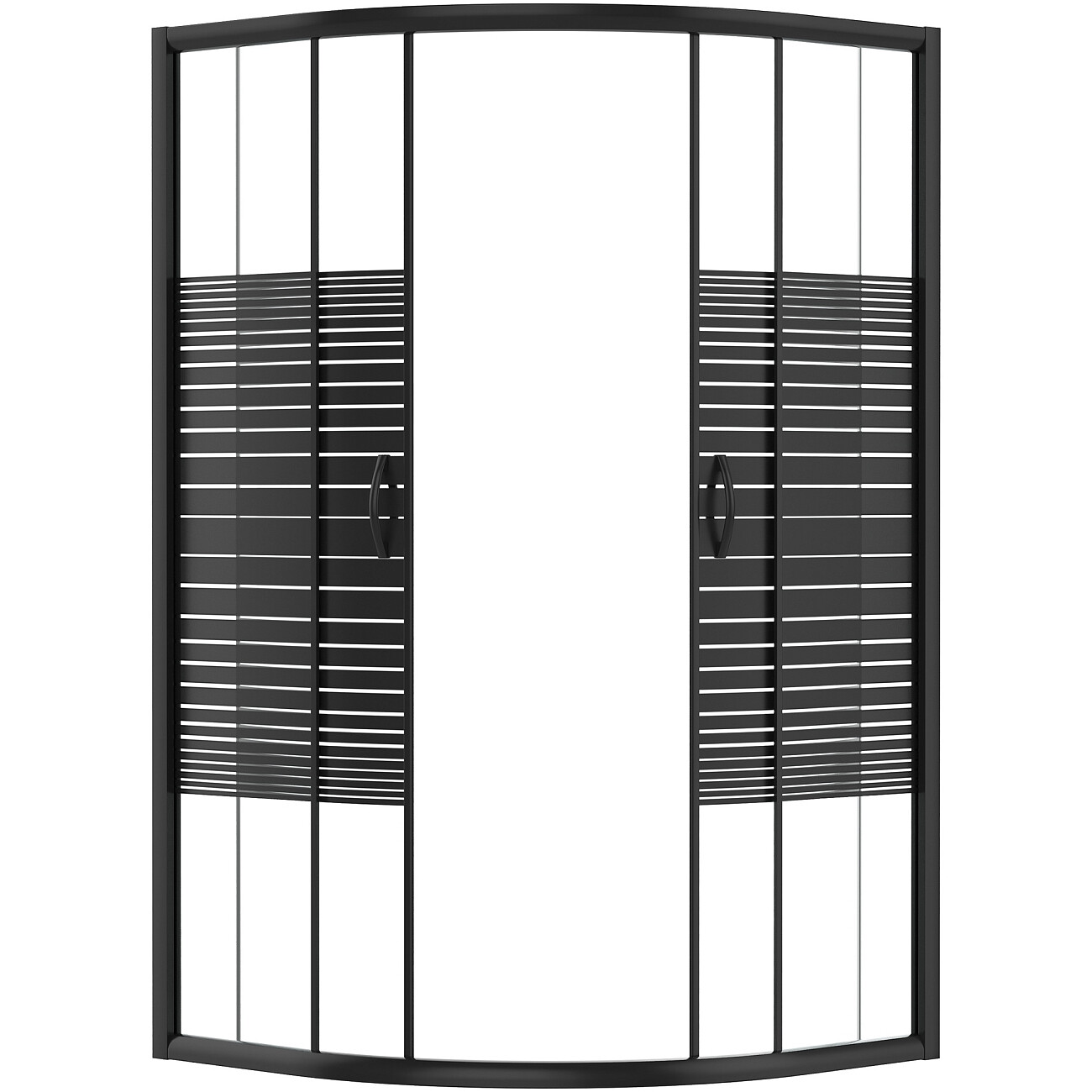 Душевой уголок четверть круга 100х100 см черный Diwo "Брянск" DS-BR-100х100-BL - изображение 7