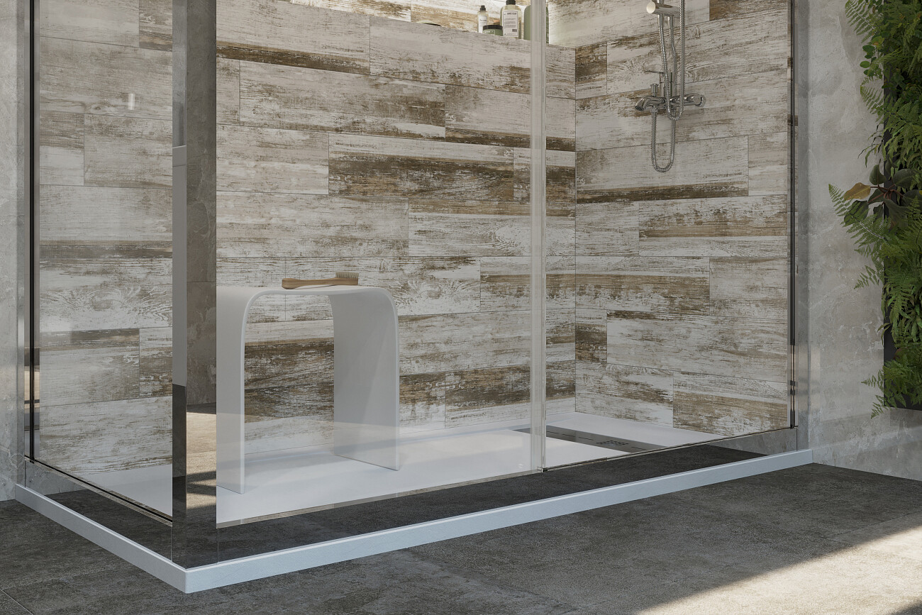 Поддон для душа с сифоном 160x80 см белый камень Stworki "Эстерсунд" - изображение 4