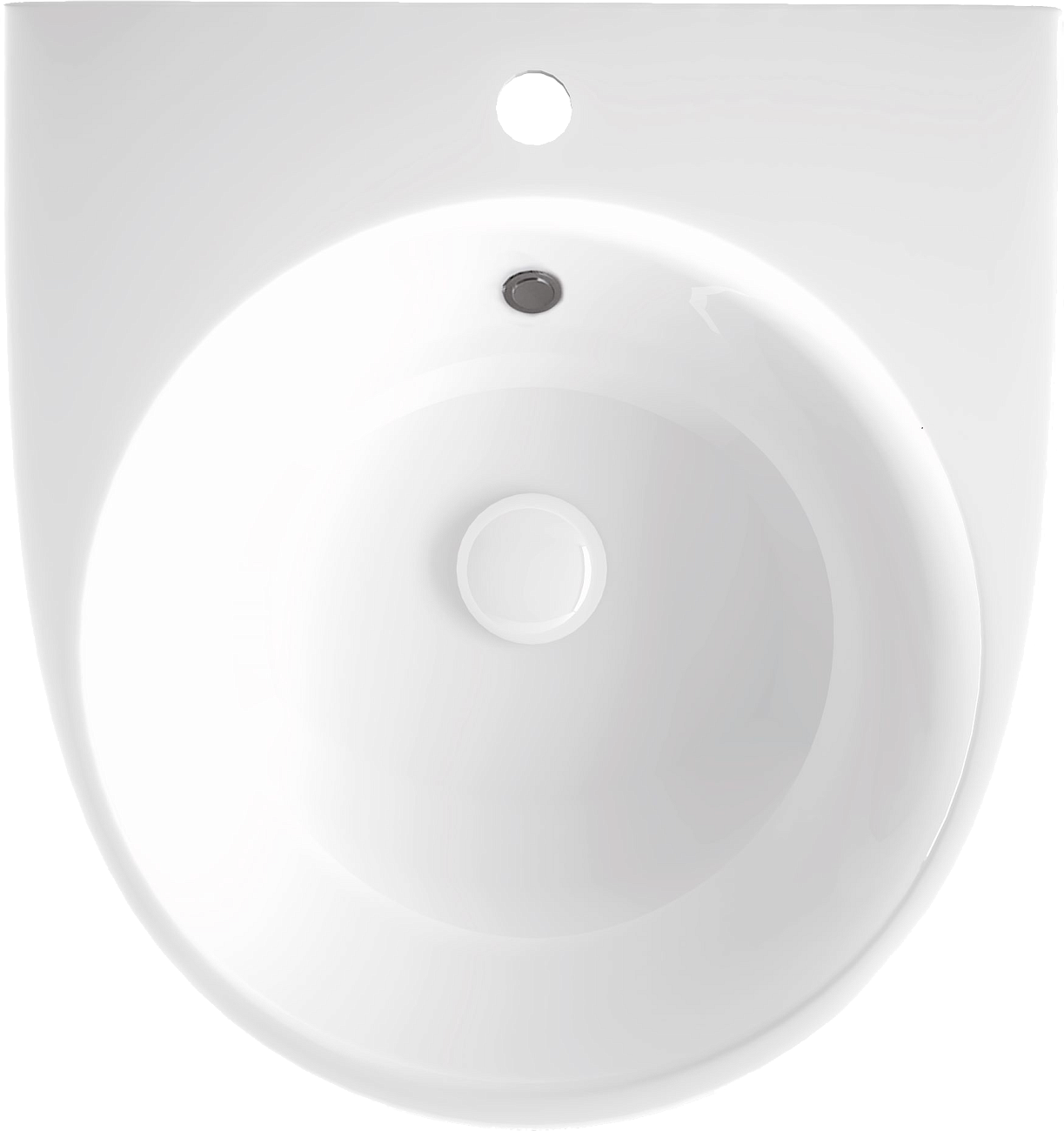 Раковина подвесная керамическая полукруглая 53х48 см белая Stworki 100501-101 - изображение 10