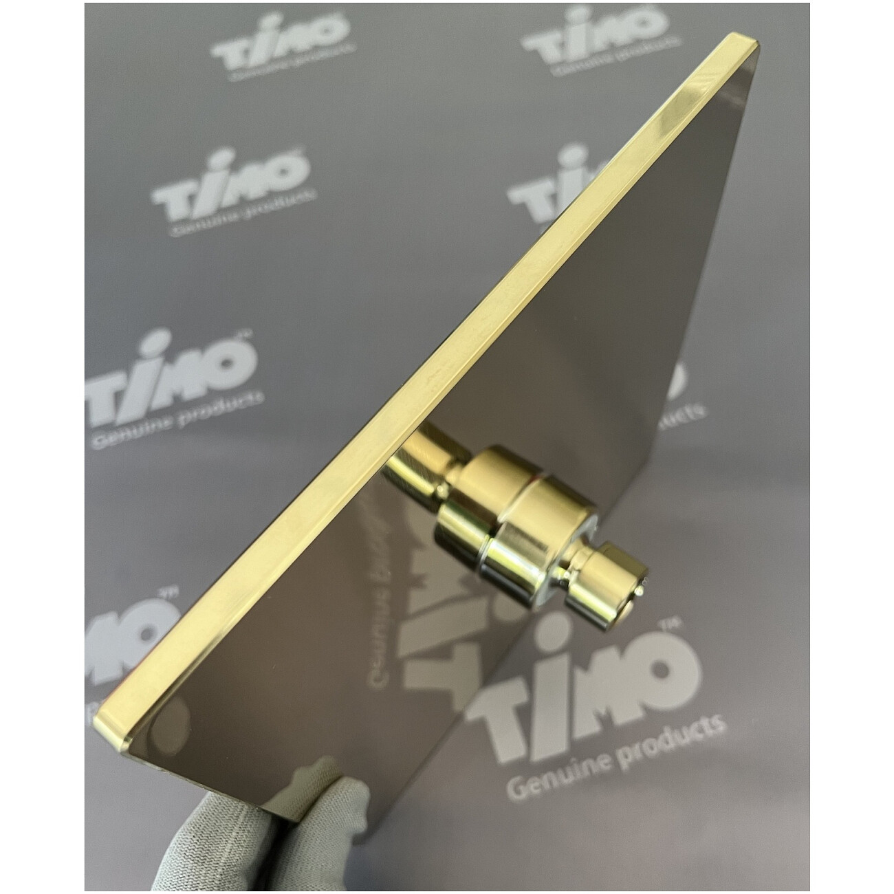 Душевой комплект встроенный с термостатом и тропическим душем золотой Timo Petruma SX-5059-17SM - изображение 3