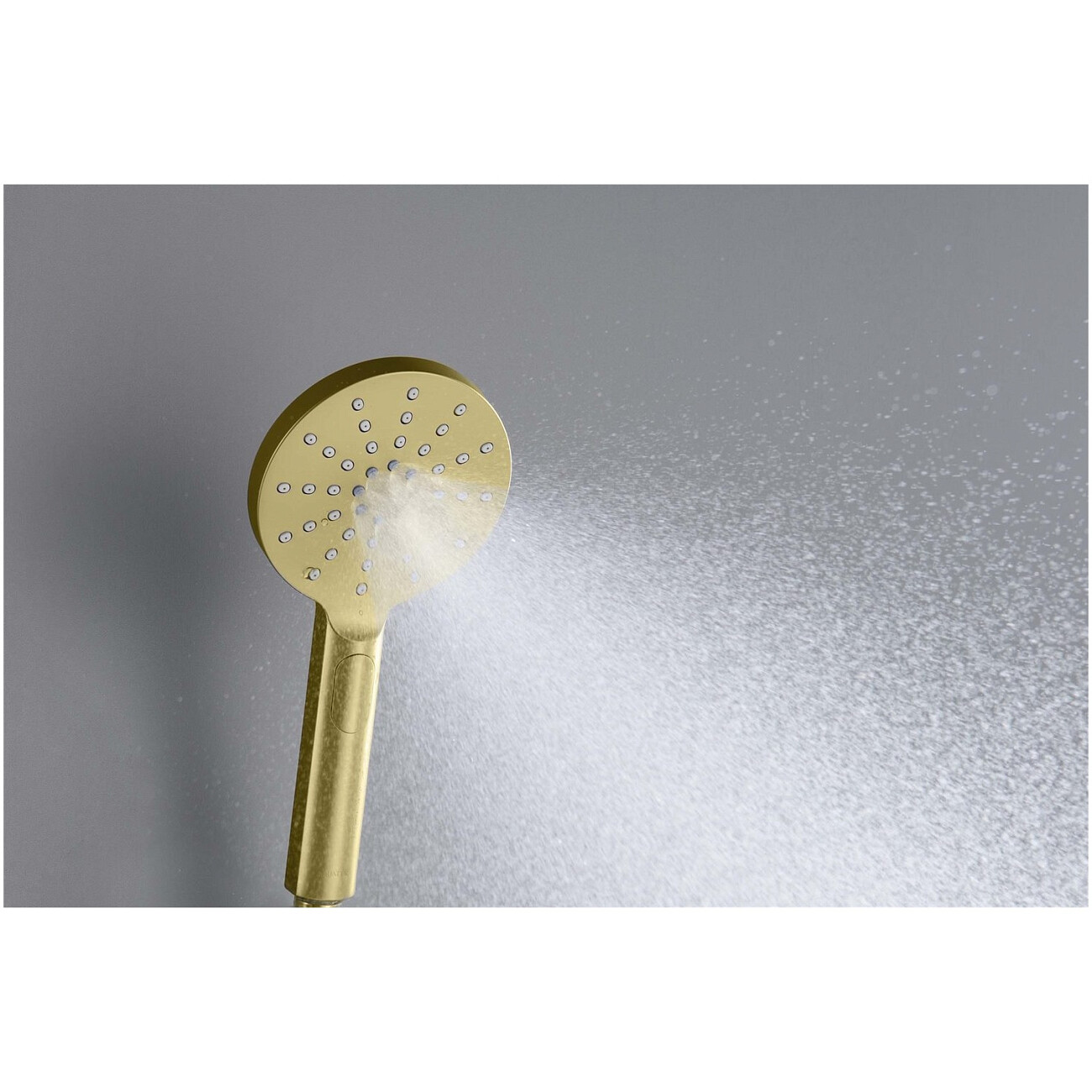 Лейка для ручного душа круглая 12 см шлифованное золото Aquatek "Оберон" AQ2006BG - изображение 7