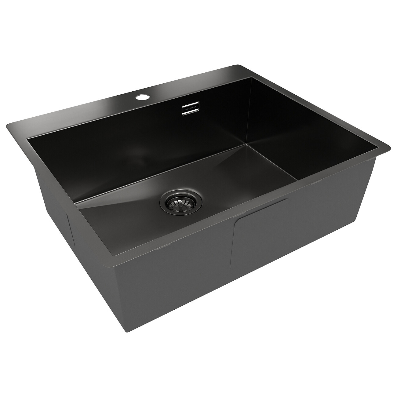Кухонная мойка из нержавеющей стали 50х60 см оружейная сталь Reflexion Iseo RX2260BL - изображение 4