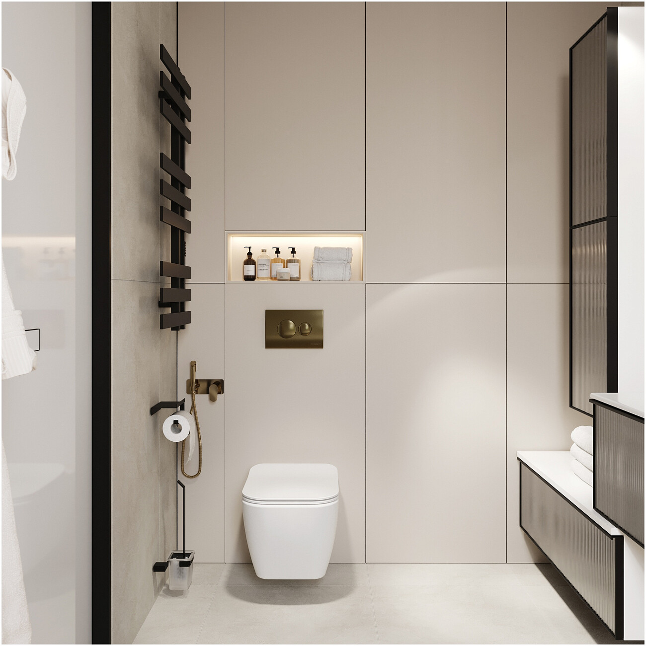 Полотенцесушитель электрический с терморегулятором 50х100 см черный Ewrika "Медея" LX - изображение 7