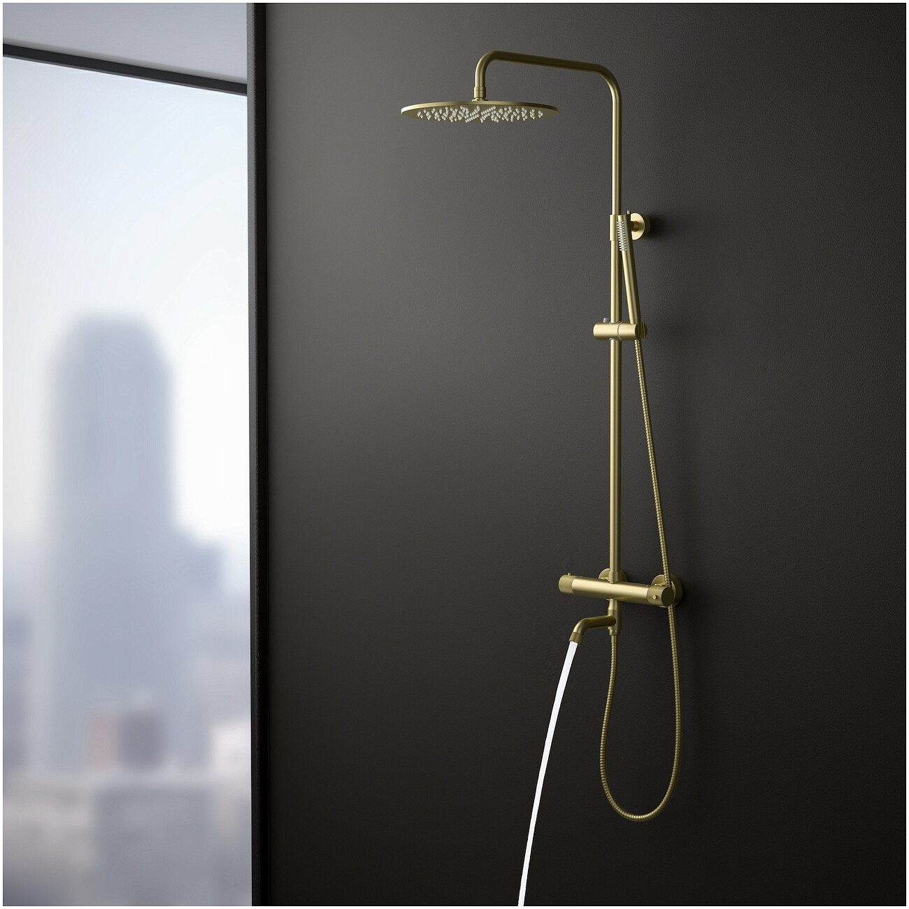 Душевая система с термостатом золото матовое Timo Saona SX-2380-17 - изображение 5