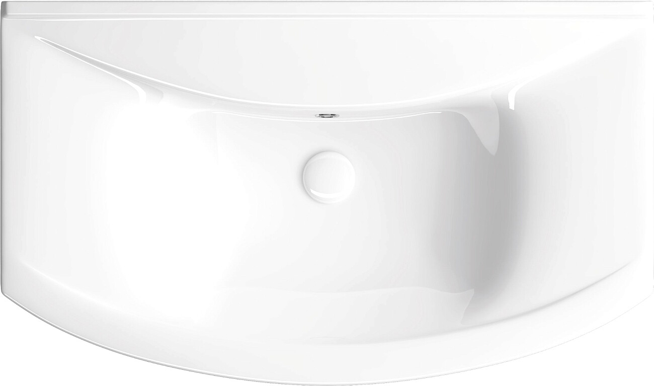 Раковина подвесная керамическая полукруглая 50х86 см белая Stworki 6085-KL - изображение 6