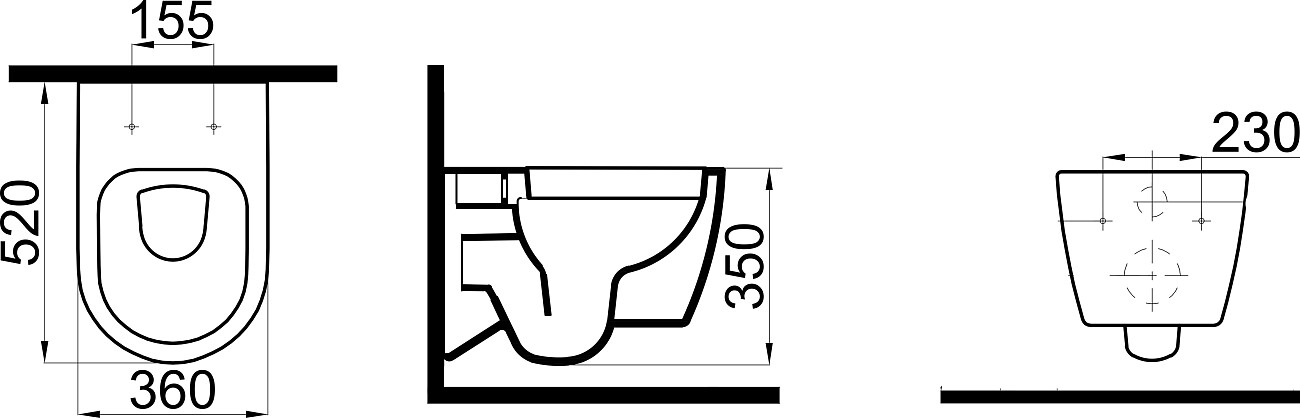 Унитаз подвесной и биде с инсталляцией и кнопкой белые Stworki "Ноттвиль" Ewrika AlcaPlast 567302 - изображение 5