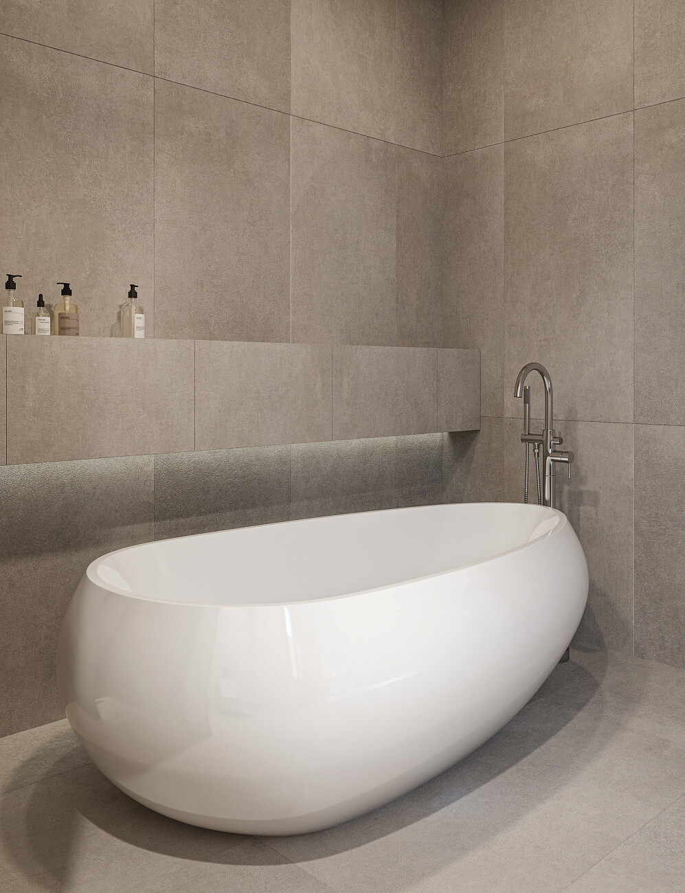 Ванна акриловая овальная отдельностоящая 85х180 см белый глянец Artemis Lalage 1.05.412.145.01.1.28 - изображение 4