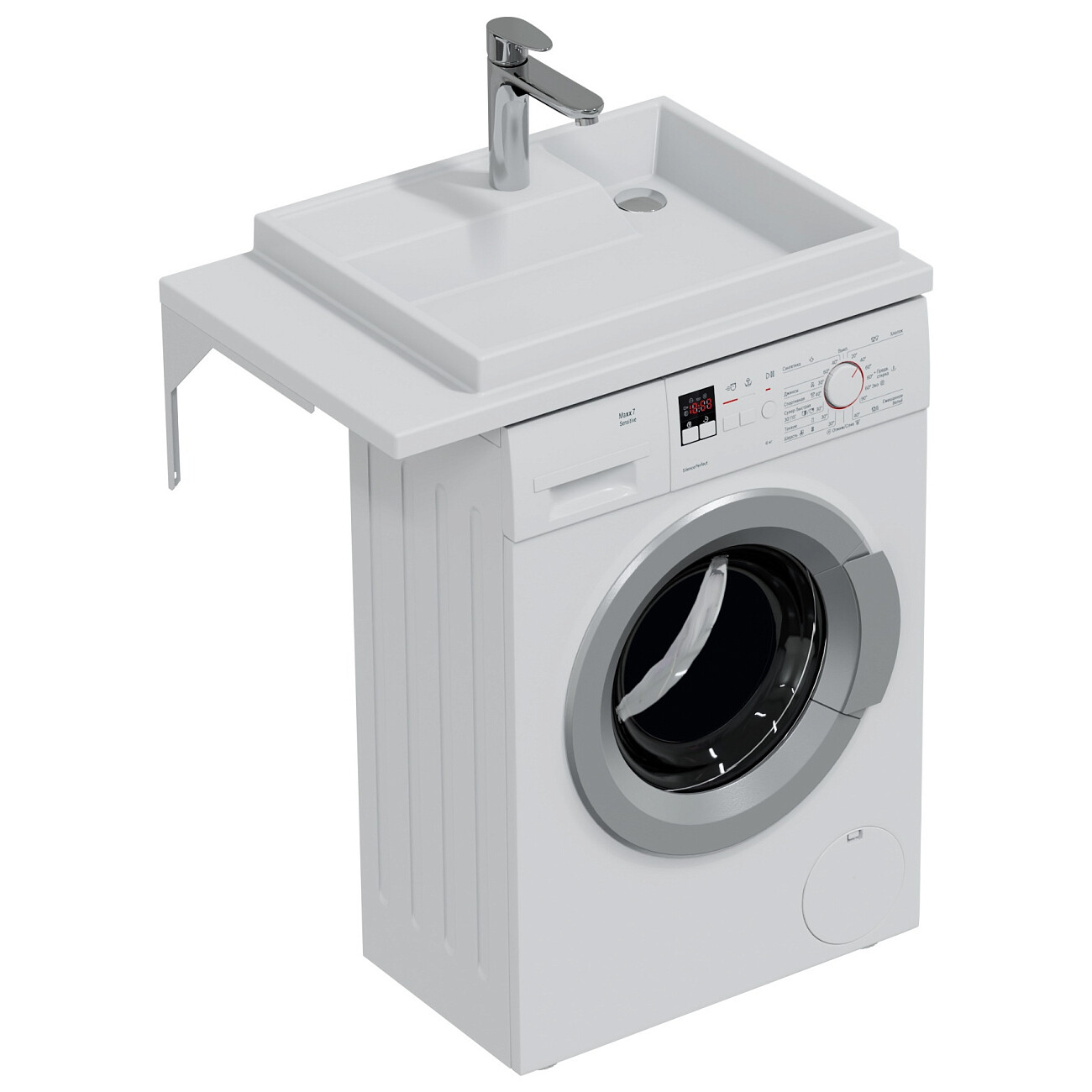 Раковина над стиральной машиной 50х75 см белая "Юпитер" 900137 - изображение 6