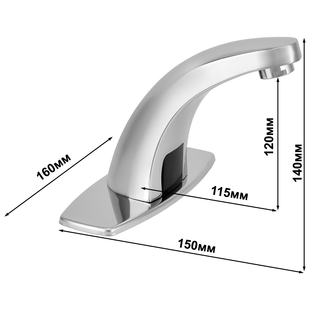 Смеситель для раковины сенсорный хром Juguni 0402.438 - изображение 7