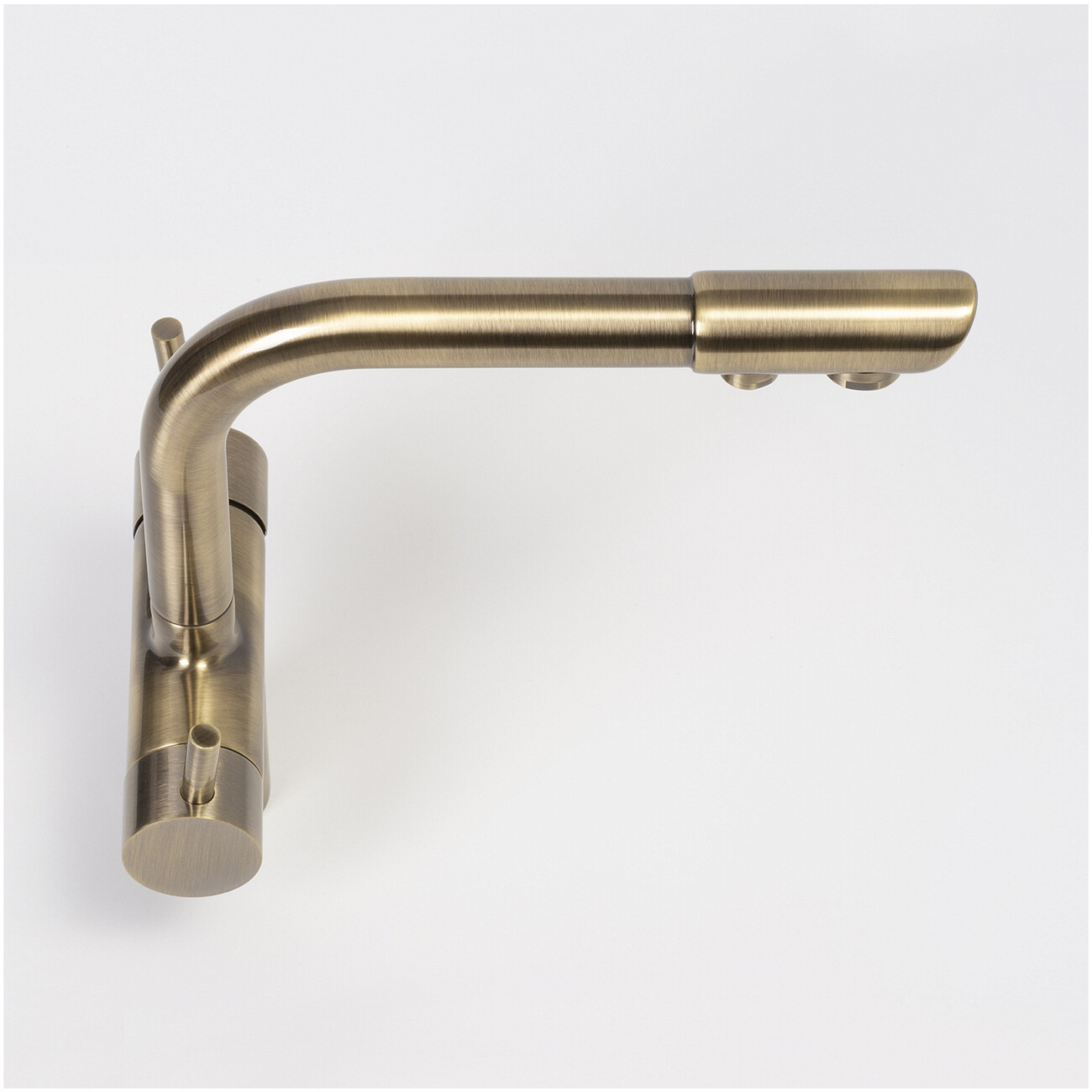 Смеситель для кухни под фильтр из латуни светлая бронза Wasserkraft A8037 - изображение 7