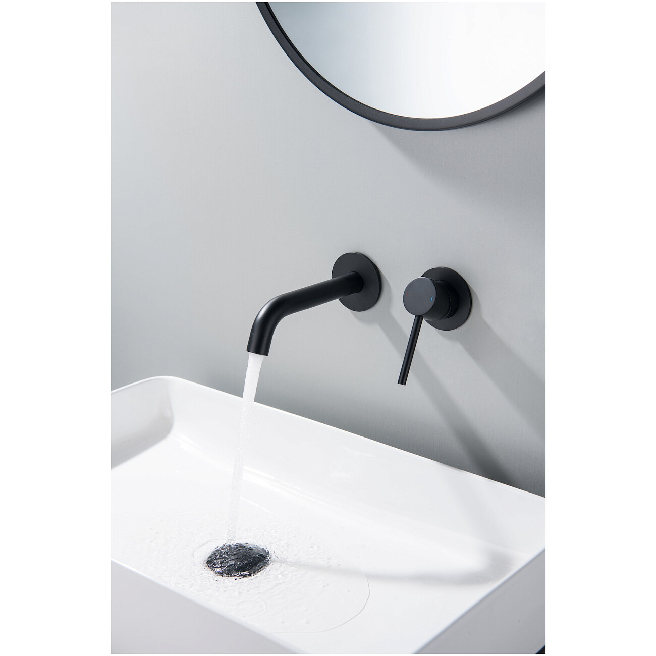 Смеситель для раковины встроенный черный Timo Saona 2372-03SM - изображение 2