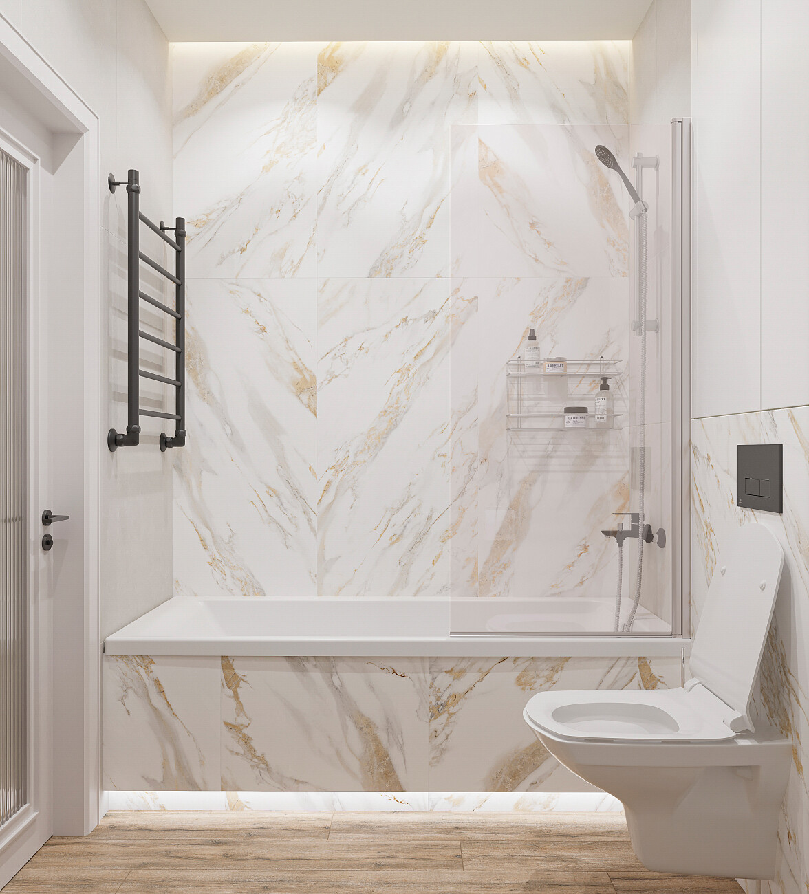 Полотенцесушитель водяной 80х50 см черный матовый Ewrika "Сафо" P 4627201609151 - изображение 4