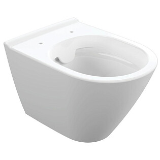 Унитаз подвесной безободковый с сидением белый Cersanit City Oval Clean On DPL EO slim