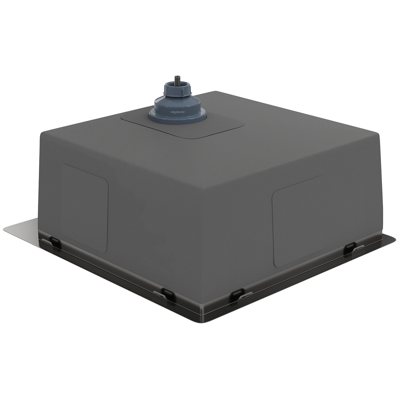 Кухонная мойка из нержавеющей стали 50х46 см оружейная сталь Reflexion Iseo RX2246BL - изображение 5