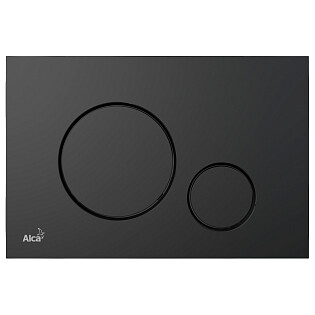 Кнопка смыва механическая черная Alcaplast M678