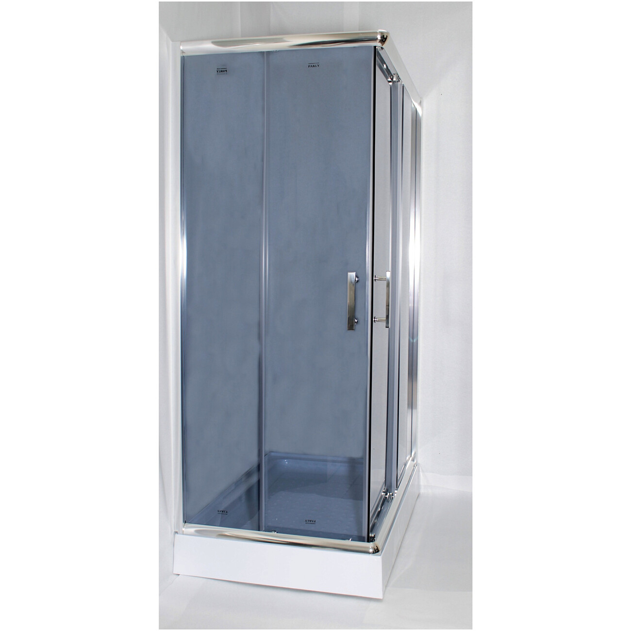 Душевой уголок прямоугольный с низким поддоном 80х120 см хром Parly ZQ121G - изображение 2