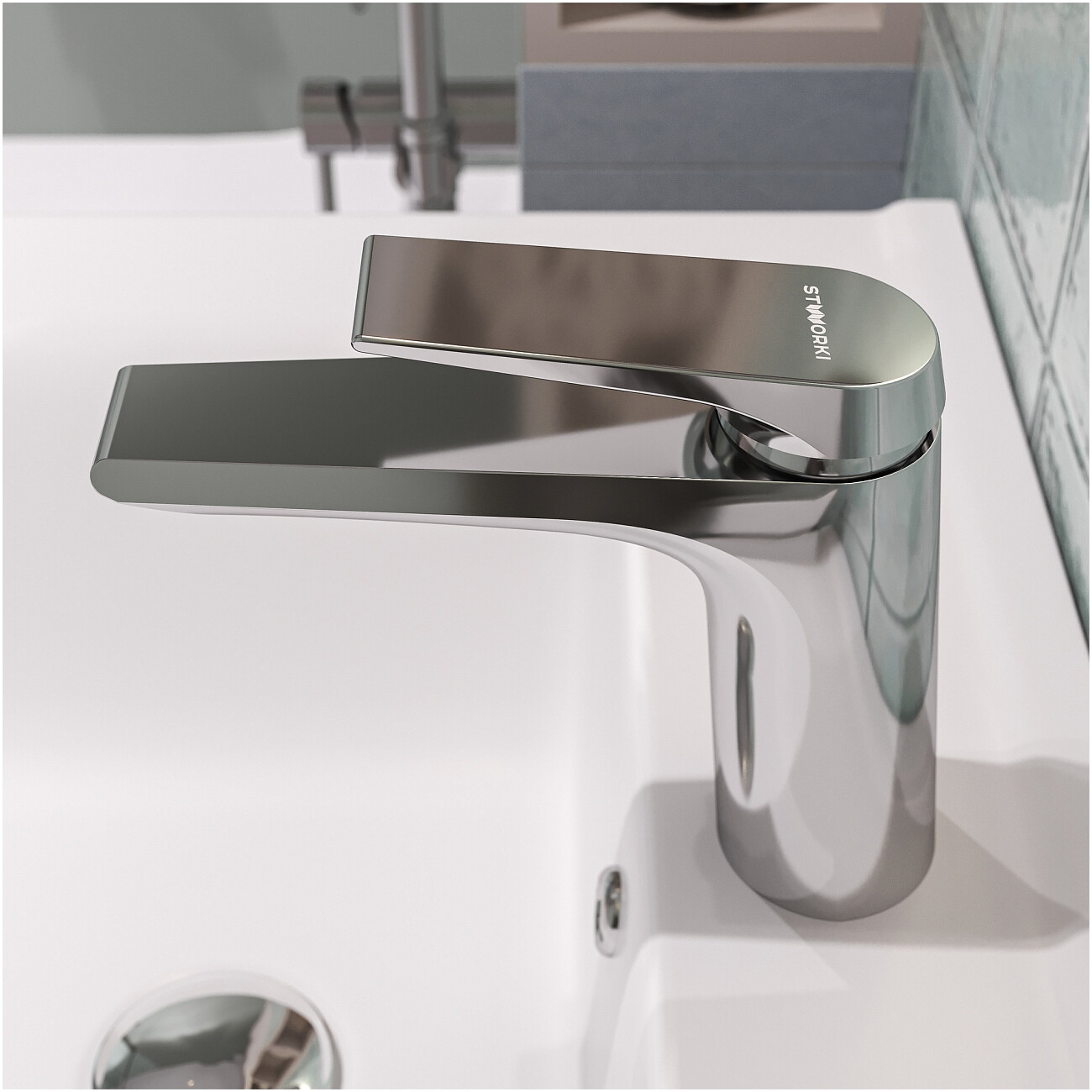 Смеситель для раковины однорычажный хром Stworki "Монтре" S30010CR - изображение 6