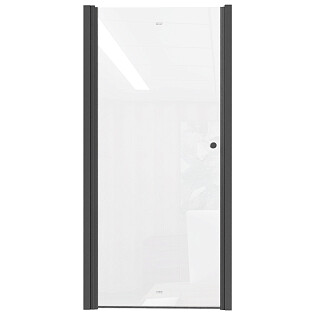 Душевая дверь в нишу распашная стеклянная прозрачная Parly DE80B