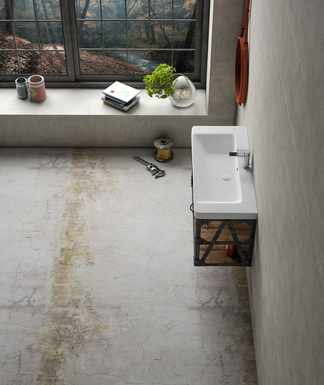 Раковина накладная керамическая прямоугольная 46х105 см белая Stworki "Ларвик" 11105-KL - изображение 4