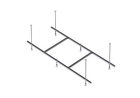 Каркас для ванны прямоугольный алюминиевый 180х70 см хром Aquatek &quot;Мия&quot; KAR-0000082