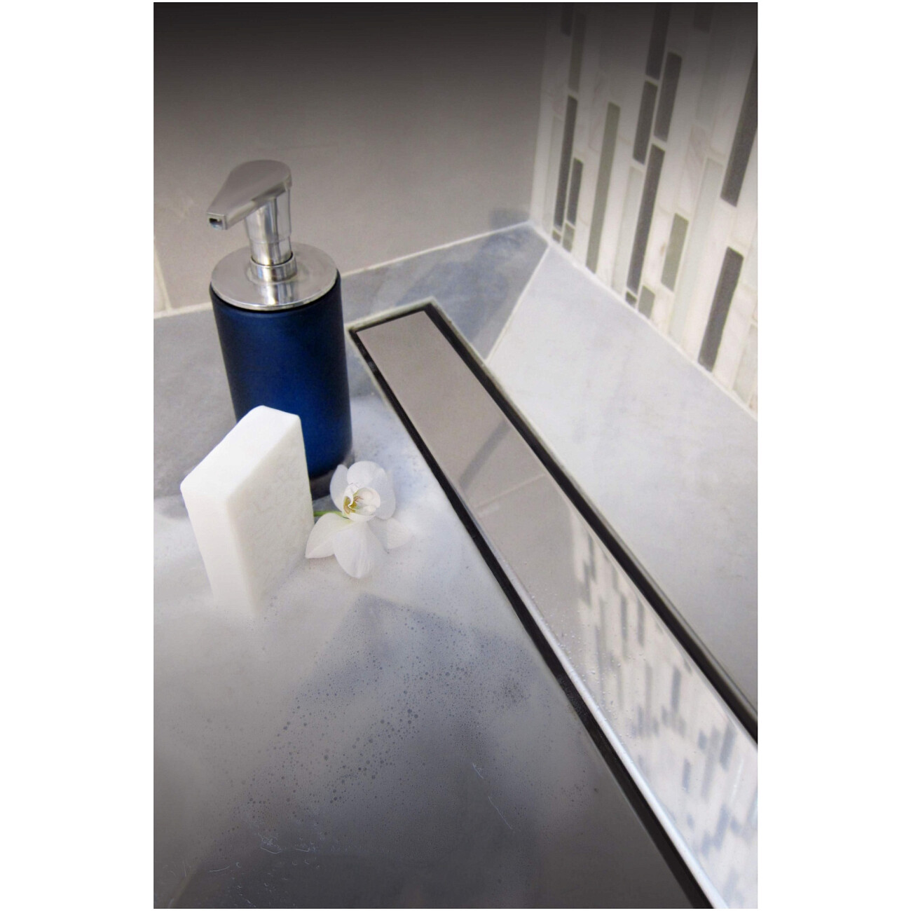 Душевой лоток с решеткой 35 см хром Creto Uni CRE-350 UH - изображение 3