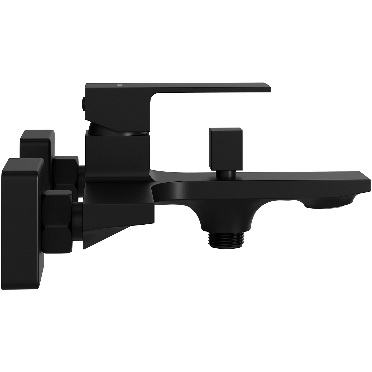 Смеситель для ванны с душем настенный черный Stworki "Карлстад" S35100MB - изображение 7