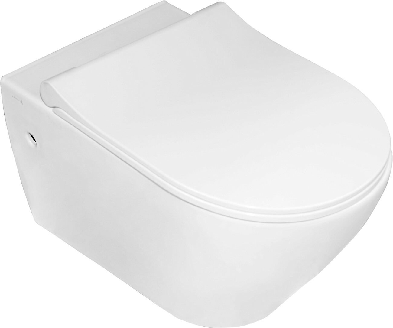 Унитаз подвесной фарфоровый С сиденьем белый Stworki Merlingen MWH55 - изображение 10