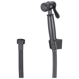 Гигиенический душ с держателем и шлангом черный D-Lin D61045-A