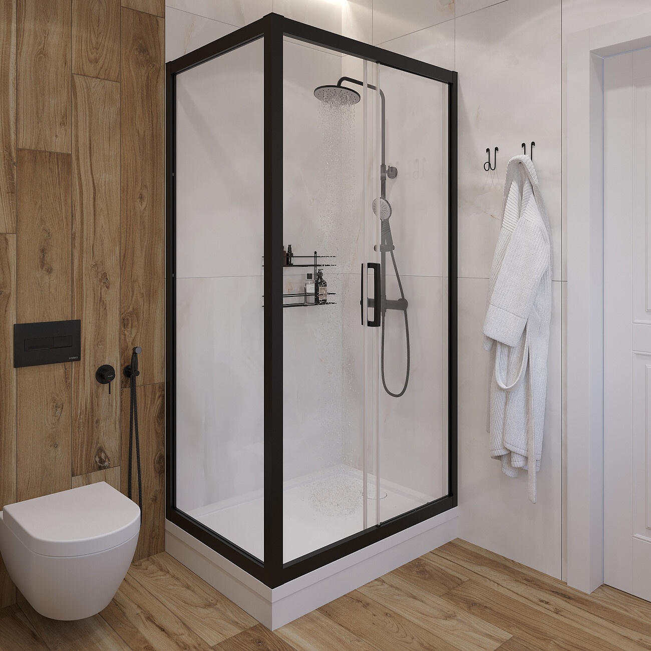 Поддон для душа акриловый с сифоном 110x80 см белый Stworki "Эстерсунд" ESП0055 - изображение 5