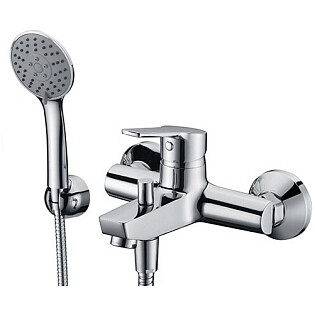 Душевой комплект с лейкой и коротким изливом хром Wasserkraft Rhin 4401