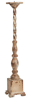 Подсвечник металлический на 1 свечу H 67,5 см бежевый Antique Blue