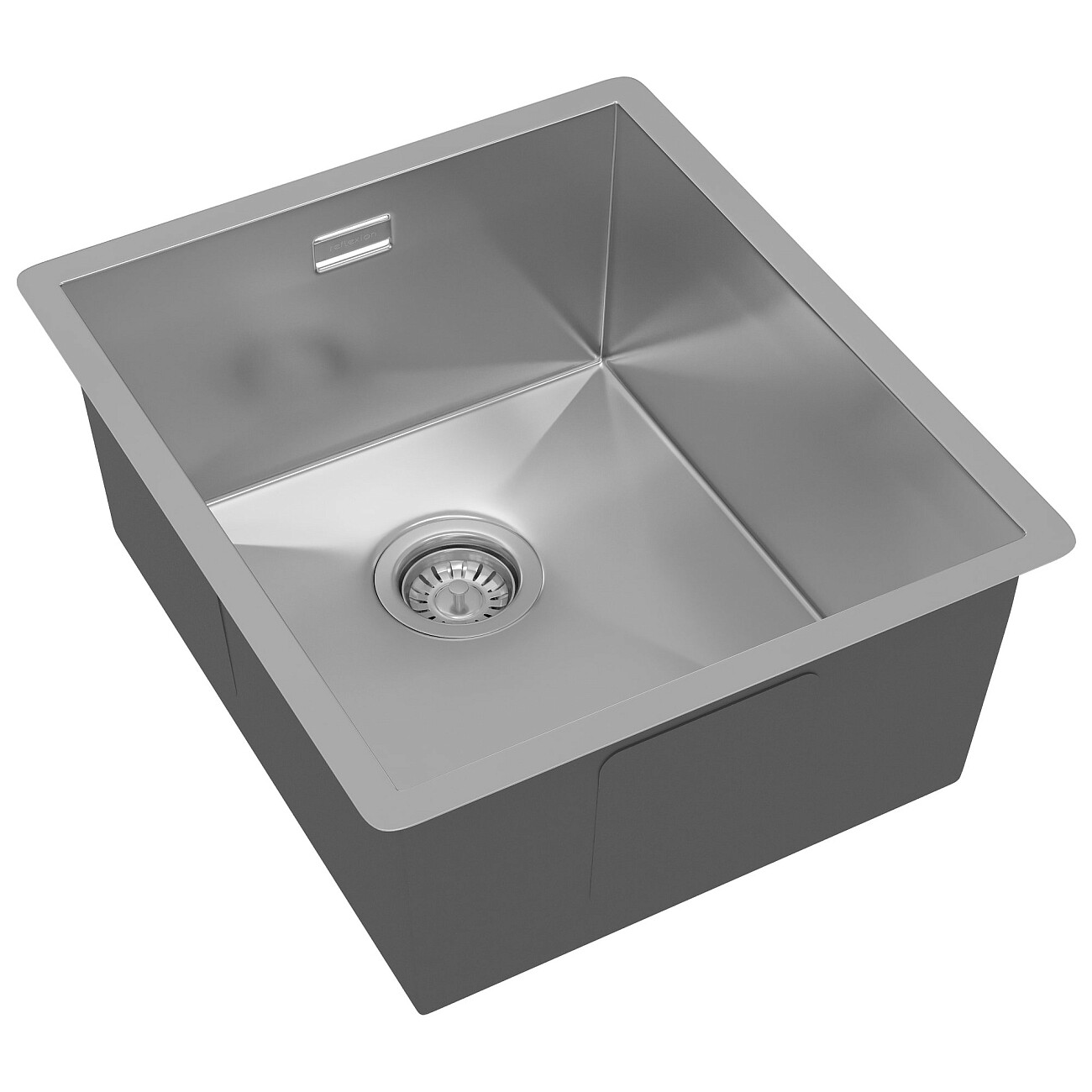 Кухонная мойка из нержавеющей стали 44х38 см полированная сталь Reflexion Como RX2038SS - изображение 4