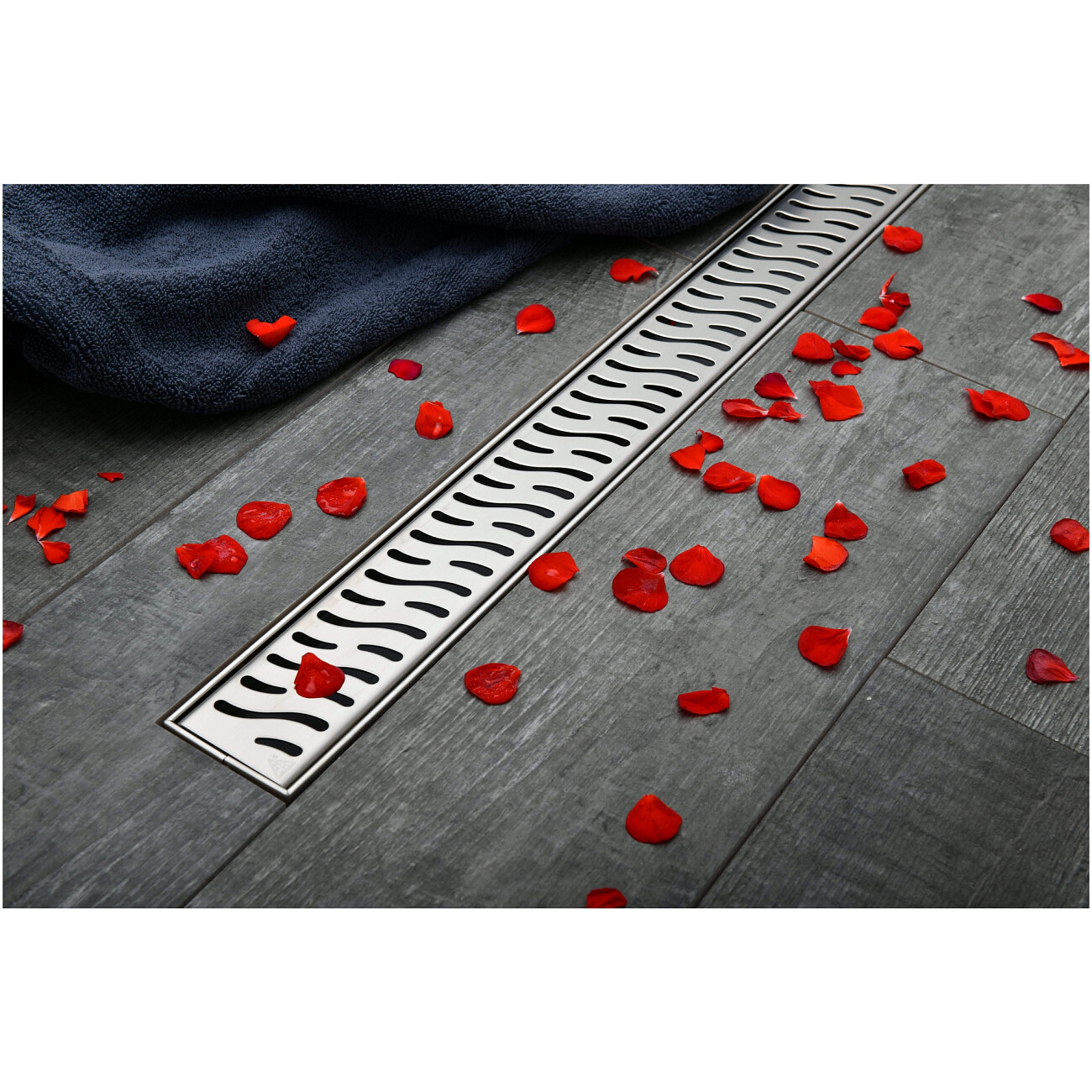 Душевой лоток с решеткой 45 см хром Creto Zigzag CRE-450 ZH - изображение 10