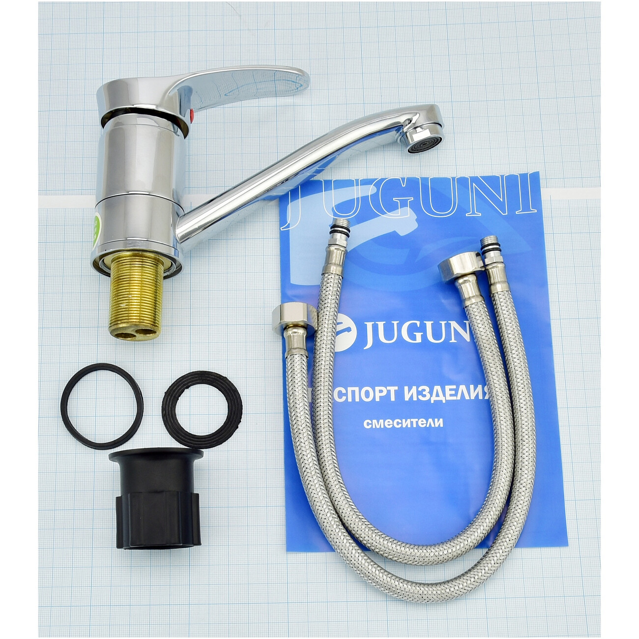 Смеситель для раковины однорычажный хром Juguni Dorado 0402.945C - изображение 7