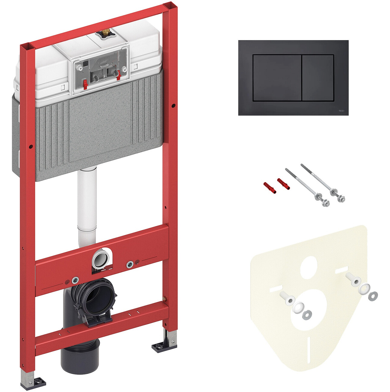 Унитаз подвесной белый Stworki "Ларвик" 5512 530224 с инсталляцией Tece Now 9400414 - изображение 5