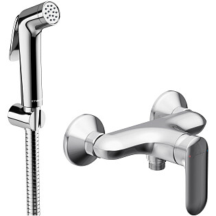 Гигиенический душ Stworki &quot;Ларвик&quot; S186011-2B01-I012 со смесителем хром Kumin E99463-CP