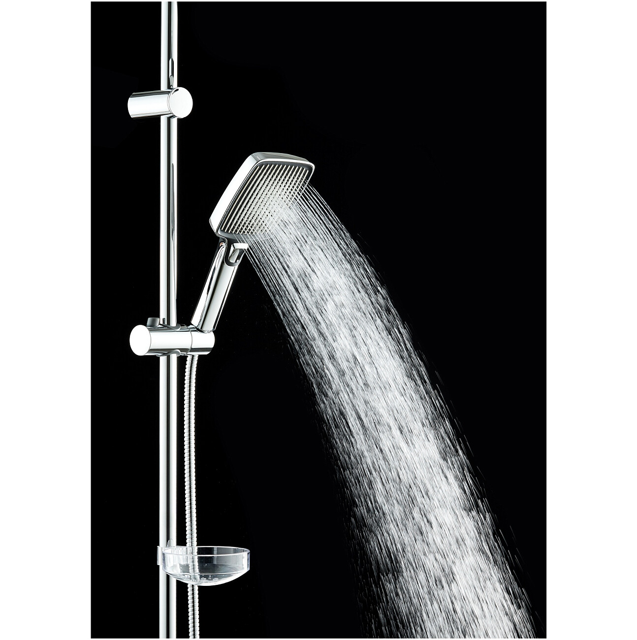 Душевая стойка с верхним душем хром Stworki "Берген" S21180CR - изображение 10