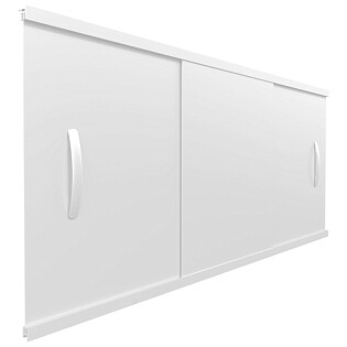 Экран для ванны фронтальный раздвижной пластиковый 50х170 см белый Щ0000049087 Triton