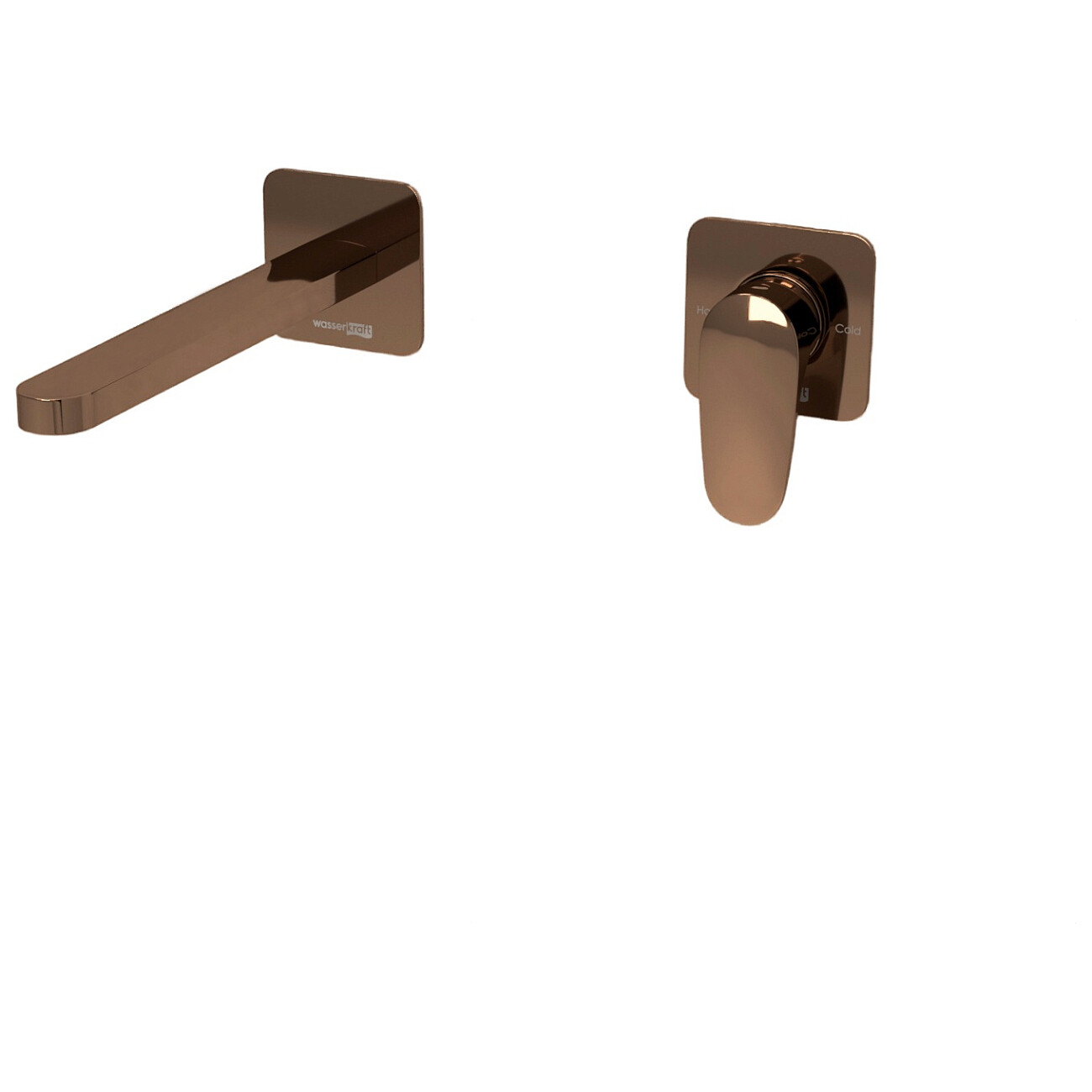 Смеситель для раковины встраиваемый с изливом розовое золото Wasserkraft A7751.289 - изображение 3