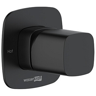 Смеситель для душа встраиваемый из латуни черный Wasserkraft 9151