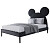 Кровать детская односпальная 120х200 см черная Mickey Mouse